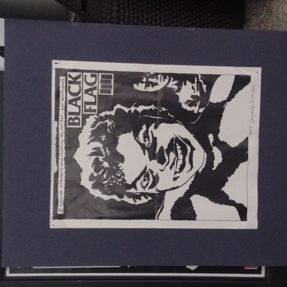 BLACK FLAG POSTER insert from the original album in great condition from 1983 - Picture 8 of 8